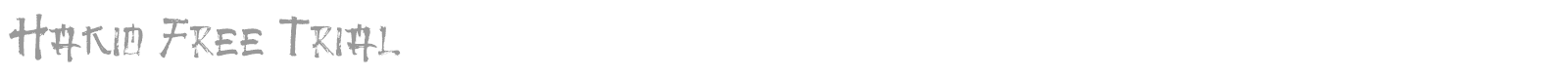 Hakio font preview